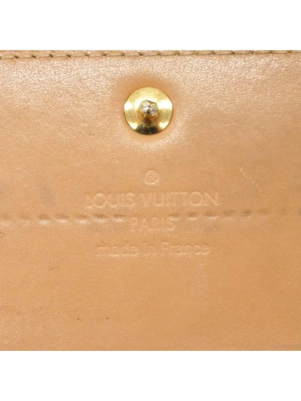 Louis Vuitton Wallet Vernis Pochette Porte-Monnaie Cles Noisette